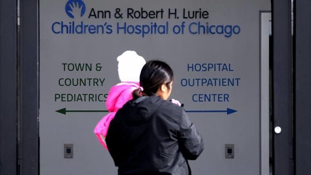 FILE - Lurie Children's Hospital sign is seen at the hospital as patients walk in, Feb. 5, 2024, in Skokie, Ill. A cyberattack on a renowned children’s hospital in Chicago has left some parents scrambling. They've had to reschedule surgeries on babies or scramble to get prescriptions filled for their sick kids. Experts warn this is just the start of a growing trend of foreign criminals attacking U.S. hospitals for hefty ransoms. (AP Photo/Nam Y. Huh, File) FILE - Lurie Children's Hospital sign is seen at the hospital as patients walk in, Feb. 5, 2024, in Skokie, Ill. A cyberattack on a renowned children’s hospital in Chicago has left some parents scrambling. They've had to reschedule surgeries on babies or scramble to get prescriptions filled for their sick kids. Experts warn this is just the start of a growing trend of foreign criminals attacking U.S. hospitals for hefty ransoms. (AP Photo/Nam Y. Huh, File)
