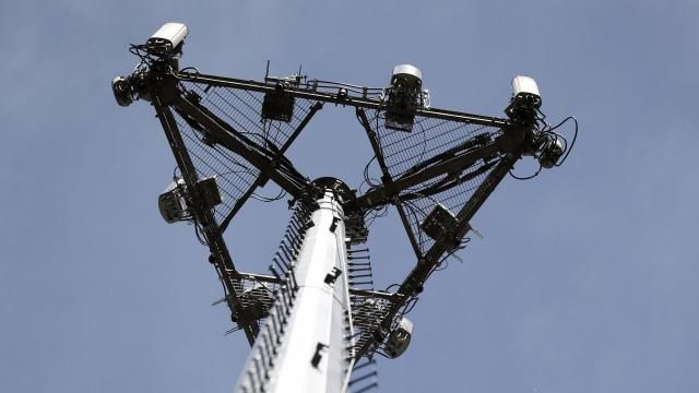 FILE _ A cellular phone tower is shown on Monday, May 22, 2017 in High Ridge, Mo. A number of Americans are dealing with cellular outages Thursday, Feb. 22, 2024, on AT&T, Cricket Wireless, Verizon, T-Mobile and other service providers, according to data from Downdetector. (AP Photo/Jeff Roberson) FILE _ A cellular phone tower is shown on Monday, May 22, 2017 in High Ridge, Mo. A number of Americans are dealing with cellular outages Thursday, Feb. 22, 2024, on AT&T, Cricket Wireless, Verizon, T-Mobile and other service providers, according to data from Downdetector. (AP Photo/Jeff Roberson)