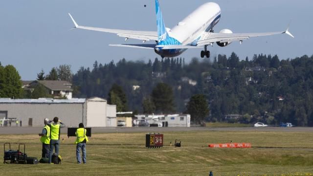 FILE - The final version of the 737 MAX, the MAX 10, takes off from Renton Airport in Renton, Wash., on its first flight Friday, June 18, 2021. The Federal Aviation Administration is giving Boeing 90 days to come up with a plan to meet safety standards for building new planes, Wednesday, Feb. 28, 2024. The company has been beset by quality problems in manufacturing of its popular 737 Max jetliner. (Ellen M. Banner/The Seattle Times via AP, Pool) FILE - The final version of the 737 MAX, the MAX 10, takes off from Renton Airport in Renton, Wash., on its first flight Friday, June 18, 2021. The Federal Aviation Administration is giving Boeing 90 days to come up with a plan to meet safety standards for building new planes, Wednesday, Feb. 28, 2024. The company has been beset by quality problems in manufacturing of its popular 737 Max jetliner. (Ellen M. Banner/The Seattle Times via AP, Pool)