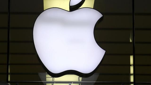 FILE - The Apple logo is illuminated at a store in the city center of Munich, Germany, Dec. 16, 2020. European Union fines Apple nearly $2 billion for unfairly favoring its own music streaming service over rivals. (AP Photo/Matthias Schrader, File) FILE - The Apple logo is illuminated at a store in the city center of Munich, Germany, Dec. 16, 2020. European Union fines Apple nearly $2 billion for unfairly favoring its own music streaming service over rivals. (AP Photo/Matthias Schrader, File)