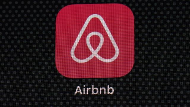 FILE - The Airbnb app icon is displayed on an iPad screen in Washington, D.C., on May 8, 2021. Airbnb says it’s banning the use of indoor security cameras in listings around the world by the end of next month. The San Francisco-based online rental platform said it making the change to simplify its security camera policy and continue efforts to prioritize privacy. (AP Photo/Patrick Semansky, File) FILE - The Airbnb app icon is displayed on an iPad screen in Washington, D.C., on May 8, 2021. Airbnb says it’s banning the use of indoor security cameras in listings around the world by the end of next month. The San Francisco-based online rental platform said it making the change to simplify its security camera policy and continue efforts to prioritize privacy. (AP Photo/Patrick Semansky, File)
