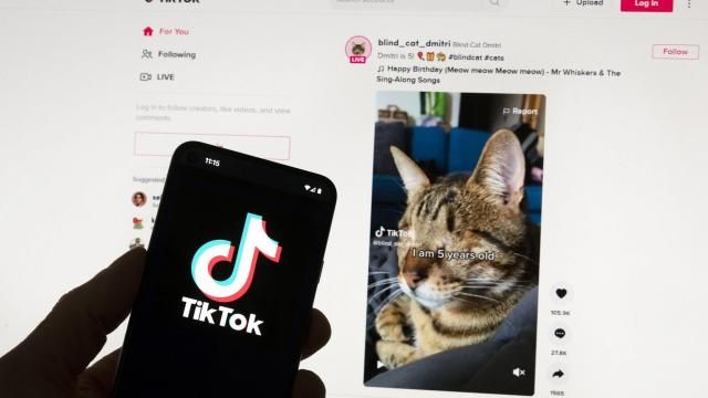 FILE - The TikTok logo is seen on a mobile phone in front of a computer screen which displays the TikTok home screen, Saturday, March 18, 2023, in Boston. European Union regulators ratcheted up scrutiny of big tech companies including Google, Facebook and TikTok by looking into how they’re dealing with risks from generative artificial intelligence such as the viral spread of deepfakes. The EU’s executive Commission said Thursday, March 14, 2024, it has sent questionnaires about measures for curbing generative AI’s risks to eight platforms and search engines. (AP Photo/Michael Dwyer, File) FILE - The TikTok logo is seen on a mobile phone in front of a computer screen which displays the TikTok home screen, Saturday, March 18, 2023, in Boston. European Union regulators ratcheted up scrutiny of big tech companies including Google, Facebook and TikTok by looking into how they’re dealing with risks from generative artificial intelligence such as the viral spread of deepfakes. The EU’s executive Commission said Thursday, March 14, 2024, it has sent questionnaires about measures for curbing generative AI’s risks to eight platforms and search engines. (AP Photo/Michael Dwyer, File)