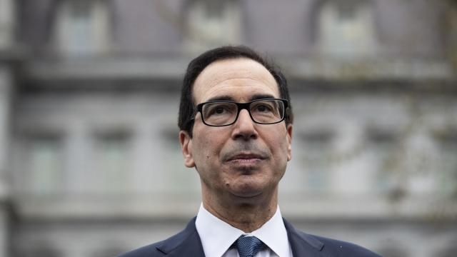 FILE - Former Treasury Secretary Steve Mnuchin speaks with reporters at the White House, March 13, 2020, in Washington. Mnuchin is interested in buying TikTok, just days after his investment firm led a $1 billion deal to inject life into a beaten-down bank.(AP Photo/Alex Brandon, File) FILE - Former Treasury Secretary Steve Mnuchin speaks with reporters at the White House, March 13, 2020, in Washington. Mnuchin is interested in buying TikTok, just days after his investment firm led a $1 billion deal to inject life into a beaten-down bank.(AP Photo/Alex Brandon, File)
