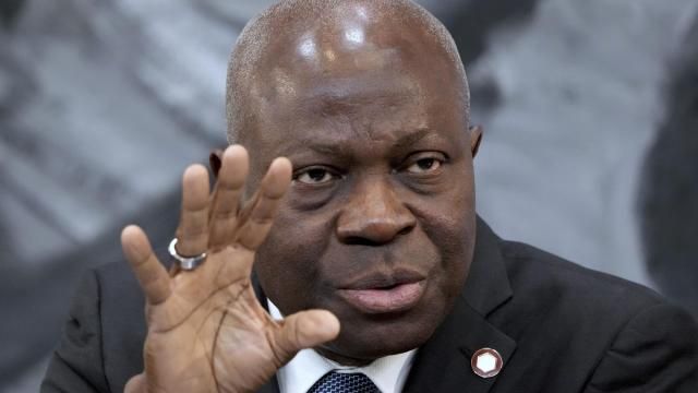 FILE - Gilbert Houngbo, Director General of the International Labour Organization (ILO), addresses the media during a press conference in Berlin, Germany, Tuesday, Nov. 29, 2022. Illegal profits from forced labor worldwide have risen to the “obscene” amount of $236 billion per year, the U.N. labor agency reported Tuesday, March 19, 2024, with sexual exploitation to blame for three-fourths of the take from a business that deprives migrants of money they can send home, swipes jobs from legal workers, and allows the criminals behind it to dodge taxe (AP Photo/Michael Sohn, File) FILE - Gilbert Houngbo, Director General of the International Labour Organization (ILO), addresses the media during a press conference in Berlin, Germany, Tuesday, Nov. 29, 2022. Illegal profits from forced labor worldwide have risen to the “obscene” amount of $236 billion per year, the U.N. labor agency reported Tuesday, March 19, 2024, with sexual exploitation to blame for three-fourths of the take from a business that deprives migrants of money they can send home, swipes jobs from legal workers, and allows the criminals behind it to dodge taxe (AP Photo/Michael Sohn, File)