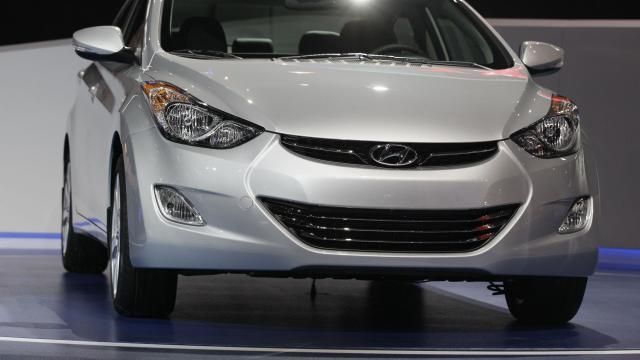 FILE - A 2013 Hyundai Elantra Coupe is shown at the Chicago Auto Show in Chicago on Feb. 8, 2012. In September, 2023, Hyundai and Kia issued a recall of 3.4 million of its vehicles in the United States, including the 2013 Hyundai Elantra. (AP Photo/Nam Y. Huh, File) FILE - A 2013 Hyundai Elantra Coupe is shown at the Chicago Auto Show in Chicago on Feb. 8, 2012. In September, 2023, Hyundai and Kia issued a recall of 3.4 million of its vehicles in the United States, including the 2013 Hyundai Elantra. (AP Photo/Nam Y. Huh, File)