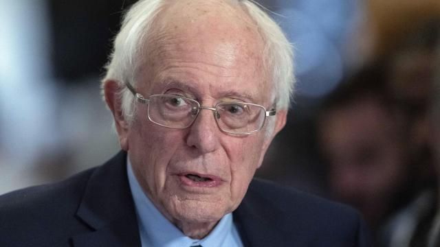 FILE - Sen. Bernie Sanders, I-Vt., talks to the media as he walks to the House chamber before President Joe Biden's State of the Union address at the U.S. Capitol Thursday, March 7, 2024, in Washington. Police in Vermont are seeking a suspect who allegedly started a fire Friday, April 5, 2024, outside the office of U.S. Sen. Bernie Sanders. The small blaze caused minor damage but no injuries. (AP Photo/Jose Luis Magana, File) FILE - Sen. Bernie Sanders, I-Vt., talks to the media as he walks to the House chamber before President Joe Biden's State of the Union address at the U.S. Capitol Thursday, March 7, 2024, in Washington. Police in Vermont are seeking a suspect who allegedly started a fire Friday, April 5, 2024, outside the office of U.S. Sen. Bernie Sanders. The small blaze caused minor damage but no injuries. (AP Photo/Jose Luis Magana, File)