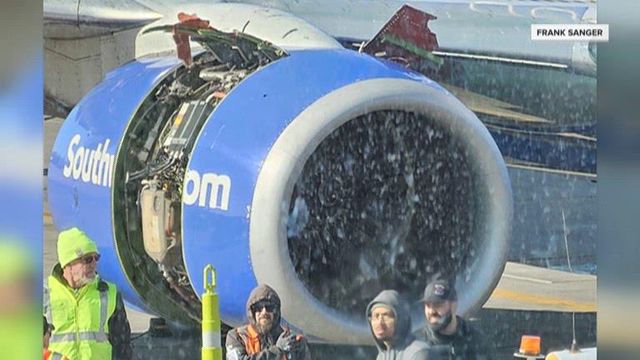 Engine cover falls off of Southwest plane during takeoff