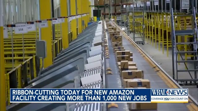 Ribbon-cutting Tuesday for new Amazon facility bringing more than 1,000 jobs 