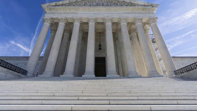 FILE - The Supreme Court is seen in Washington, Nov. 2, 2024. (AP Photo/J. Scott Applewhite, File)