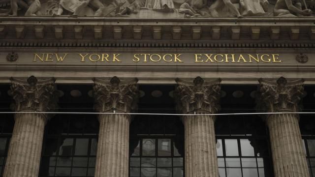 The facade of the New York Stock Exchange is seen, Wednesday, June 18, 2025, in New York. (AP Photo/Yuki Iwamura)