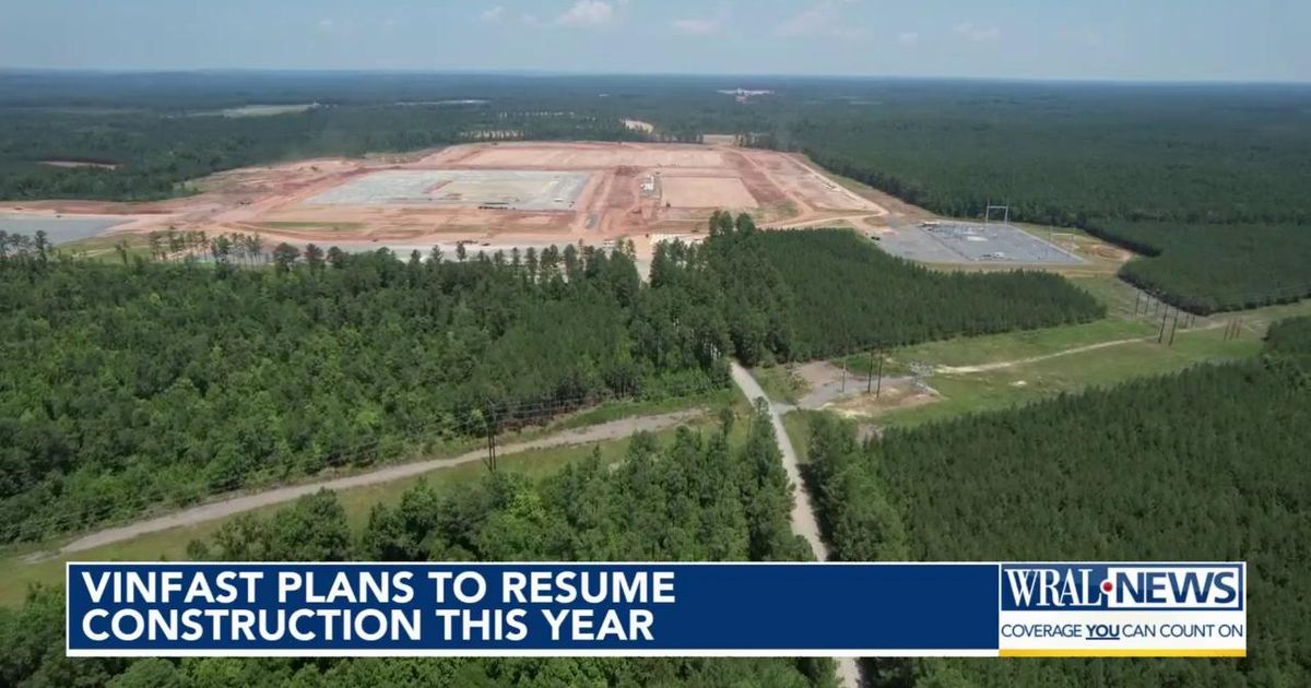 EV maker VinFast to restart construction on Chatham County plant