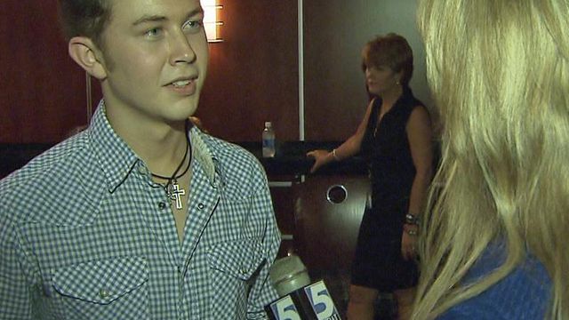 Scotty talks to WRAL after the concert
