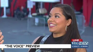 Voice contestant Brooke Simpson speaks to WRAL News