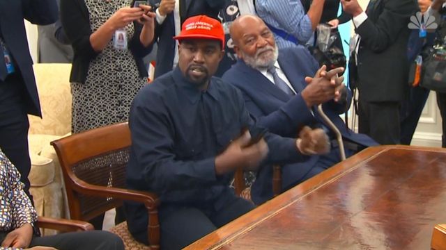 Kanye West visits Trump