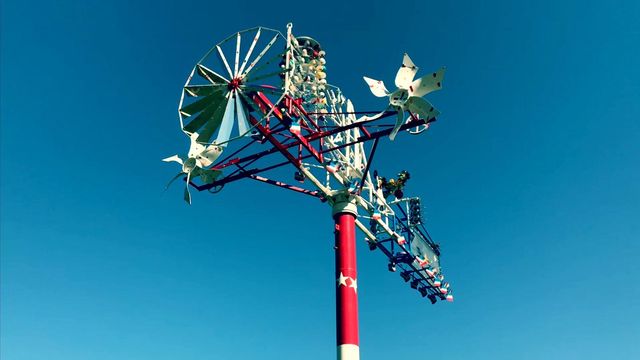 Whirligig spins at the NC Museum of Art