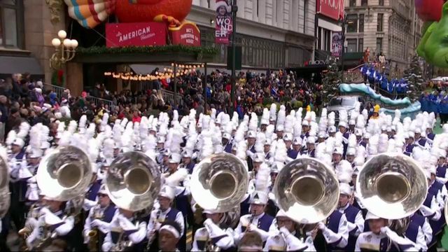 NC band marches in Macy's Thanksgiving Day Parade