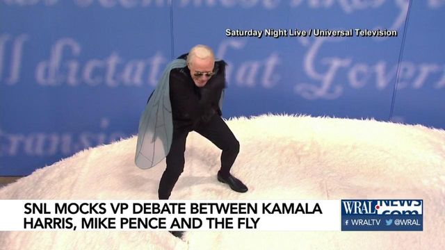 SNL mocks VP, Harris debate with the fly