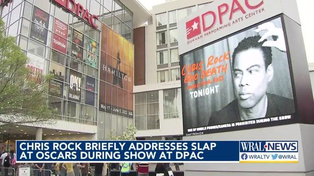 Chris Rock briefly addresses Oscars slap at DPAC