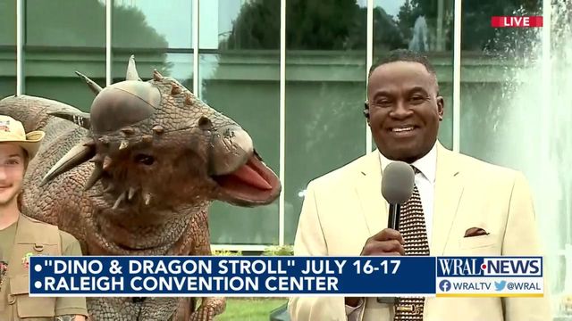 Life-size Dino & Dragon stroll coming to Raleigh