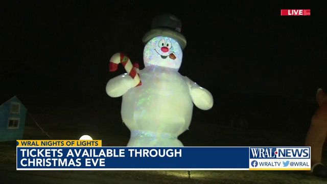 WRAL Nights of Lights is open every night until Christmas Eve 2022