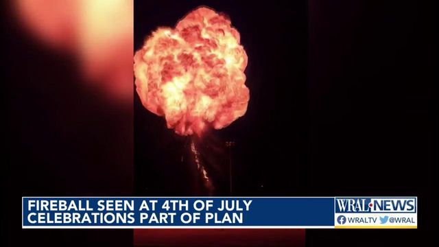 'It was huge': Fireball stuns celebrants at Apex fireworks show