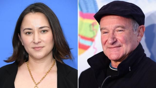Robin Williams’ daughter Zelda Williams says recreations of her late father made with artificial intelligence are “disturbing.” Photo credit: Getty Images