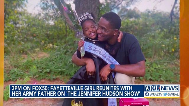Fayetteville girl reunites with Army dad on FOX 50
