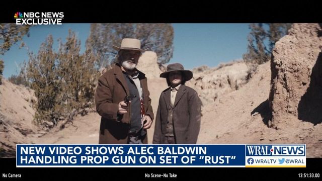 New video shows Alec Baldwin handling prop gun on set of 'Rust'