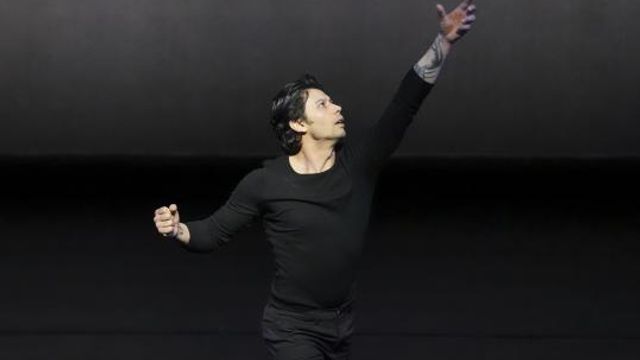 This photo provided by Joyce Theater shows Herman Cornejo in “Twyla Tharp Dance." at New York's intimate Joyce Theater. Choreographer Twyla Tharp has been making dances for six decades, and she's still creating at 82. Her latest production is a three-part show, “Twyla Tharp Dance,” at New York's intimate Joyce Theater. (Steven Pisano/Joyce Theater via AP) This photo provided by Joyce Theater shows Herman Cornejo in “Twyla Tharp Dance." at New York's intimate Joyce Theater. Choreographer Twyla Tharp has been making dances for six decades, and she's still creating at 82. Her latest production is a three-part show, “Twyla Tharp Dance,” at New York's intimate Joyce Theater. (Steven Pisano/Joyce Theater via AP)