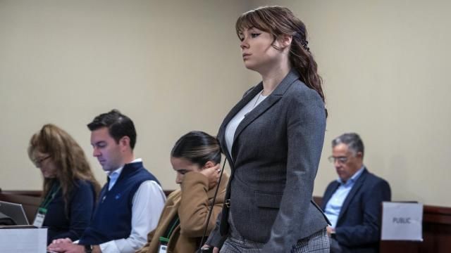 Hannah Gutierrez-Reed walks into court for the first day of testimony in her trial in Santa Fe, N.M., Thursday, Feb. 22, 2024. Gutierrez-Reed was working as the armorer on the movie "Rust" when Alec Baldwin fired a gun during rehearsal, killing cinematographer Halyna Hutchins and wounding the film’s director Joel Souza, Gutierrez-Reed is charged with involuntary manslaughter and tampering with evidence. (Eddie Moore/Santa Fe New Mexican via AP, Pool) Hannah Gutierrez-Reed walks into court for the first day of testimony in her trial in Santa Fe, N.M., Thursday, Feb. 22, 2024. Gutierrez-Reed was working as the armorer on the movie "Rust" when Alec Baldwin fired a gun during rehearsal, killing cinematographer Halyna Hutchins and wounding the film’s director Joel Souza, Gutierrez-Reed is charged with involuntary manslaughter and tampering with evidence. (Eddie Moore/Santa Fe New Mexican via AP, Pool)