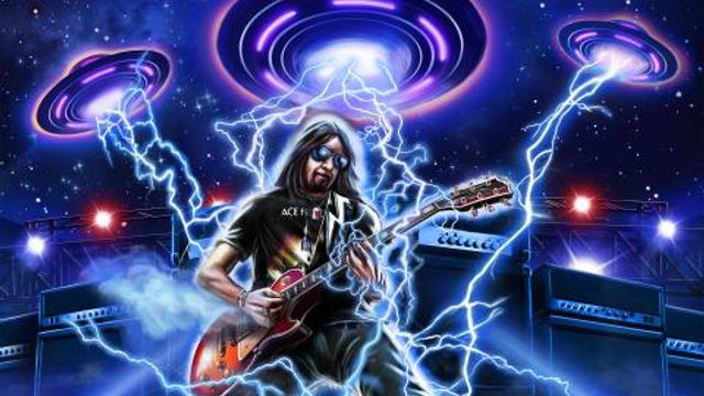 This image released by MNRK Records shows "10,000 Volts" by Ace Frehley. (MNRK Records via AP) This image released by MNRK Records shows "10,000 Volts" by Ace Frehley. (MNRK Records via AP)