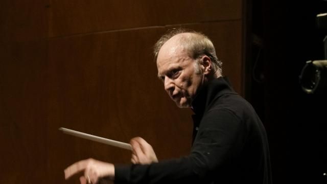 Music Director of the National Symphony Orchestra (NSO) Gianandrea Noseda conducts the orchestra during a rehearsal at Milan's La Scala theatre, Italy, Monday, Feb. 26, 2024. (AP Photo/Antonio Calanni) Music Director of the National Symphony Orchestra (NSO) Gianandrea Noseda conducts the orchestra during a rehearsal at Milan's La Scala theatre, Italy, Monday, Feb. 26, 2024. (AP Photo/Antonio Calanni)