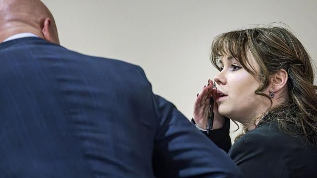 "Rust" movie armorer Hannah Gutierrez-Reed, right, talks with her attorney Jason Bowles during her involuntary manslaughter trial, Tuesday, March 5, 2024, at the First Judicial District Courthouse in Santa Fe, N.M. (Jim Weber/Santa Fe New Mexican via AP, Pool) "Rust" movie armorer Hannah Gutierrez-Reed, right, talks with her attorney Jason Bowles during her involuntary manslaughter trial, Tuesday, March 5, 2024, at the First Judicial District Courthouse in Santa Fe, N.M. (Jim Weber/Santa Fe New Mexican via AP, Pool)