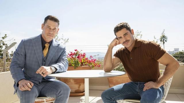 John Cena, left, and Zac Efron pose for a portrait to promote their film "Ricky Stanicky" on Tuesday, Feb. 13, 2024, in Los Angeles. (Photo by Rebecca Cabage/Invision/AP) John Cena, left, and Zac Efron pose for a portrait to promote their film "Ricky Stanicky" on Tuesday, Feb. 13, 2024, in Los Angeles. (Photo by Rebecca Cabage/Invision/AP)