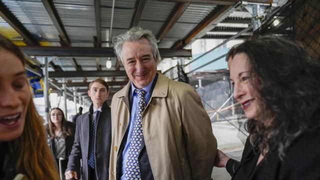 Former Rock & Roll Hall of Fame curator Craig Inciardi smiles as he leaves court, Wednesday, March 6, 2024, in New York. New York prosecutors abruptly dropped their criminal case midtrial Wednesday against three men who had been accused of conspiring to possess a cache of hand-drafted lyrics to "Hotel California" and other Eagles hits.(AP Photo/Mary Altaffer) Former Rock & Roll Hall of Fame curator Craig Inciardi smiles as he leaves court, Wednesday, March 6, 2024, in New York. New York prosecutors abruptly dropped their criminal case midtrial Wednesday against three men who had been accused of conspiring to possess a cache of hand-drafted lyrics to "Hotel California" and other Eagles hits.(AP Photo/Mary Altaffer)