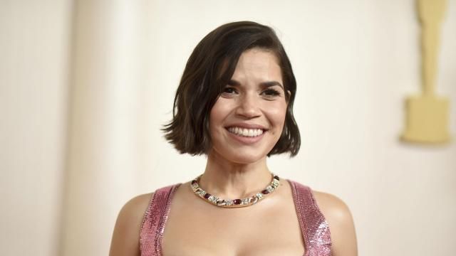 America Ferrera arrives at the Oscars on Sunday, March 10, 2024, at the Dolby Theatre in Los Angeles. (Photo by Richard Shotwell/Invision/AP) America Ferrera arrives at the Oscars on Sunday, March 10, 2024, at the Dolby Theatre in Los Angeles. (Photo by Richard Shotwell/Invision/AP)