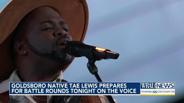 Goldsboro native Tae Lewis prepares for battle rounds Monday night on 'The Voice'