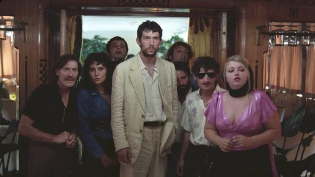 This image released by Neon shows Josh O'Connor, center, in a scene from "La Chimera." (Neon via AP) This image released by Neon shows Josh O'Connor, center, in a scene from "La Chimera." (Neon via AP)