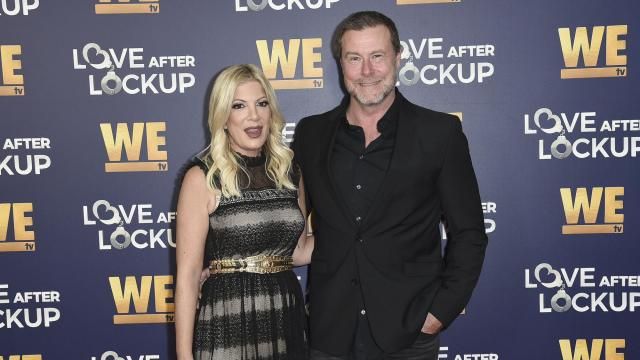 FILE - Tori Spelling, left, and Dean McDermott attend Real Love: Relationship Reality TV's Past, Present and Future on Dec. 11, 2018, in Beverly Hills, Calif. Spelling filed for divorce Friday from her husband and former reality TV co-star McDermott. The former “Beverly Hills 90210” actor petitioned to end the marriage of nearly 18 years in Los Angeles Superior Court. She cited irreconcilable differences as the reason. (Photo by Richard Shotwell/Invision/AP, File) FILE - Tori Spelling, left, and Dean McDermott attend Real Love: Relationship Reality TV's Past, Present and Future on Dec. 11, 2018, in Beverly Hills, Calif. Spelling filed for divorce Friday from her husband and former reality TV co-star McDermott. The former “Beverly Hills 90210” actor petitioned to end the marriage of nearly 18 years in Los Angeles Superior Court. She cited irreconcilable differences as the reason. (Photo by Richard Shotwell/Invision/AP, File)