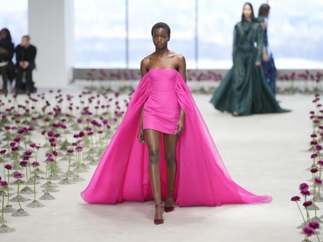 Carolina Herrera debuts new fall looks high above New York City