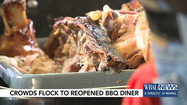 Crowds flock to reopened BBQ diner