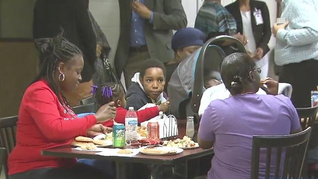 Charities feed the needy for Thanksgiving