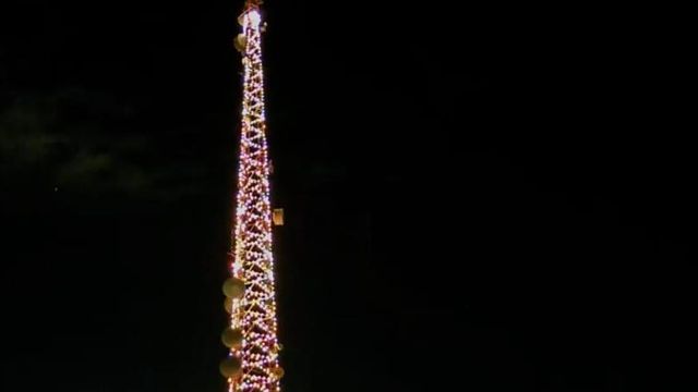 3-2-1: Watch the moment each tower was lit in WRAL's 64th Annual Tower Lighting