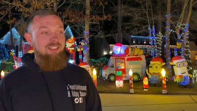 This Clayton home's Christmas decorations are breathtaking