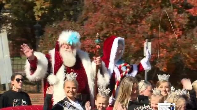 Santa at the Raleigh Christmas Parade