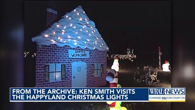 WRAL Archives: Happyland lights a family holiday tradition