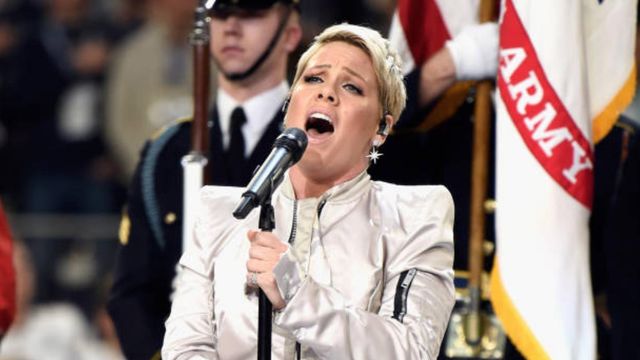 P!nk defends her Super Bowl national anthem performance