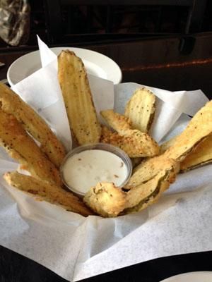Fried pickles at Raleigh Times.