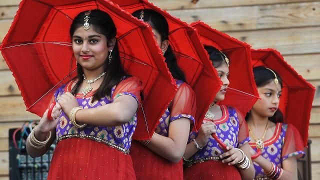 Indian models from Meghalaya state show traditional ethnic costumes... News  Photo - Getty Images