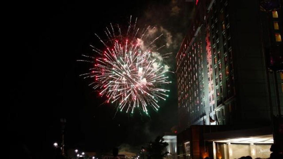 Fireworks downtown Raleigh